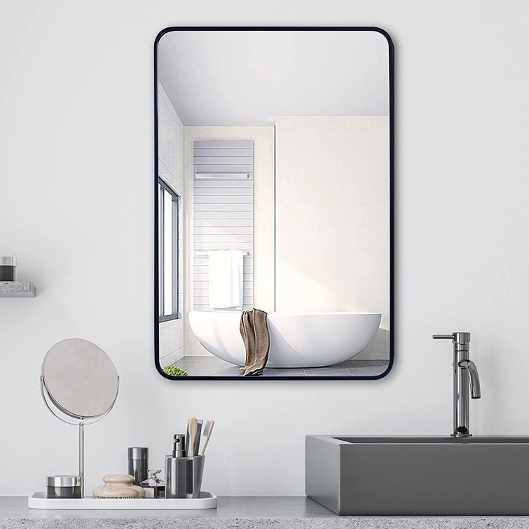 Latitude Run® Black Large Mirror 30X40 Inch Wall Mirrors For Wall